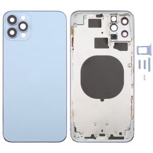 Coque arrière avec aspect imitation iP13 Pro Max pour iPhone 11 Pro Max (Bleu) SH44LL851-20