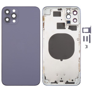 Coque arrière avec aspect imitation iP13 Pro Max pour iPhone 11 Pro Max (violet) SH44PL1708-20