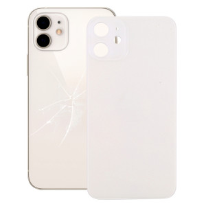 Remplacement facile du couvercle de la batterie arrière du grand trou de caméra pour iPhone 12 Mini (blanc) SH10WL1453-20