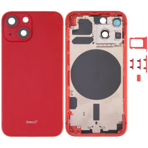 Couvercle de boîtier arrière avec plateau de carte SIM et clés de latération et objectif de caméra pour iPhone 13 mini SH01RL941-20
