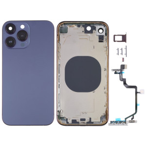 Coque arrière avec apparence imitation d'iP14 Pro pour iPhone XR (violet) SH23PL520-20