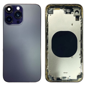 Coque arrière avec apparence imitation d'iP14 Pro Max pour iPhone XR (violet) SH24PL1506-20