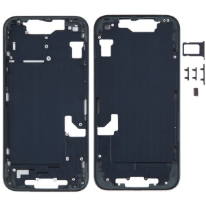 Pour iPhone 14 Cadre central avec touches latérales (Noir) SH096B1087-20