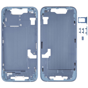Pour iPhone 14 Cadre central avec touches latérales (Bleu) SH096L1657-20