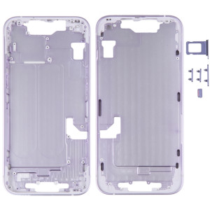 Pour iPhone 14 Cadre central avec touches latérales (Violet) SH096P625-20