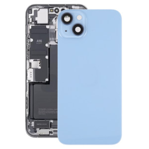 Coque arrière de batterie en verre avec support pour iPhone 14 (bleu) SH11LL626-20