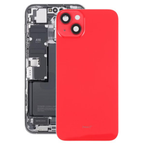 Coque arrière de batterie en verre avec support pour iPhone 14 Plus (rouge) SH12RL687-20