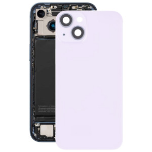 Pour iPhone 14 Plus Couvercle arrière de batterie en verre avec support de flash + module de chargement sans fil (violet) SH20PL1850-20