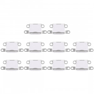 10 PCS Connecteur de Port de Charge pour iPhone 5 / 5S (Blanc) SH530W1256-20