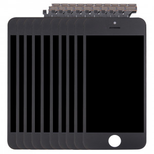 10 PCS iPartsAcheter 3 en 1 pour iPhone 5 (LCD + Frame + Touch Pad) Assemblage Digitizer (Noir) S104BT183-20