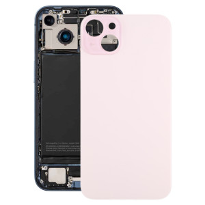 Pour iPhone 15 Plus Couvercle arrière de la batterie en verre (rose) SH16FL1231-20