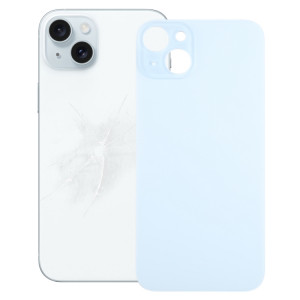 Pour iPhone 15 Plus, remplacement facile, grand trou de caméra, couvercle de batterie arrière en verre (bleu) SH43LL1427-20