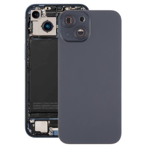 Pour iPhone 15 Couvercle arrière de la batterie avec couvercle d'objectif d'appareil photo + aimant MagSafe (noir) SH03BL761-20