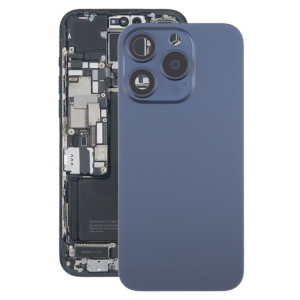 Pour iPhone 15 Pro Couvercle arrière de la batterie avec couvercle d'objectif d'appareil photo + aimant MagSafe (bleu) SH05LL1699-20