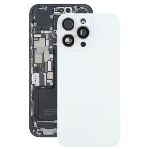 Pour iPhone 15 Pro Max Couvercle arrière de la batterie avec couvercle d'objectif d'appareil photo + aimant MagSafe (blanc) SH06WL336-20