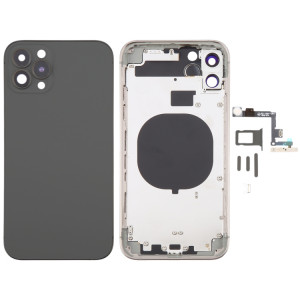 Coque arrière avec aspect imitation iP15 Pro pour iPhone 11 (noir) SH17BL1822-20