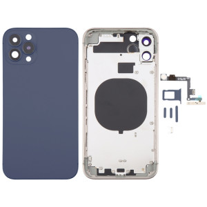 Coque arrière avec aspect imitation iP15 Pro pour iPhone 11 (bleu) SH17LL744-20