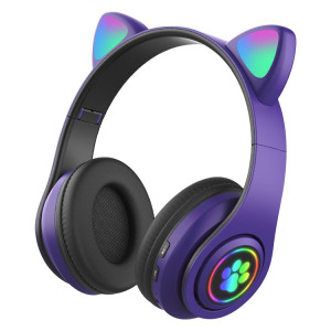 B39 CAT CAT Design Casque Bluetooth sans fil Light Light Light (Violet) SH927P404-20