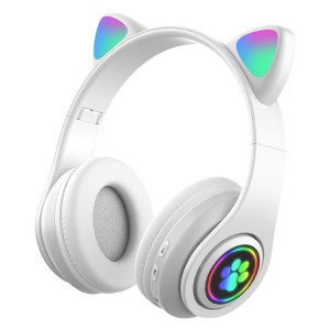 B39 CAT CAT Design Casque Bluetooth sans fil Light Light Light (Blanc) SH927W1298-20