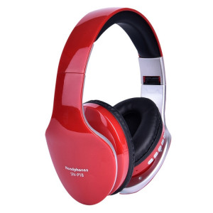 Casque sans fil Bluetooth 4.0 pliable SN-P18 avec micro, carte de soutien TF (rouge) SH024R64-20