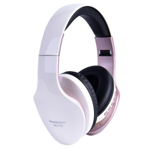 Casque sans fil Bluetooth 4.0 pliable SN-P18 avec micro, carte de soutien TF (blanc) SH024W372-20