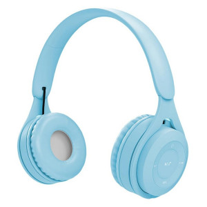 Casque Bluetooth Macaron de qualité sonore Y08 Hifi, prend en charge les appels et la carte TF et 3,5 mm AUX (bleu) SH256L1850-20