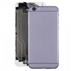 iPartsBuy pour iPhone 6 couvercle du boîtier complet avec bouton d'alimentation et bouton de volume câble Flex (gris) SI065H814-20