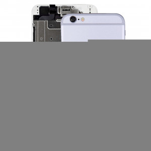iPartsBuy pour iPhone 6 pleine couverture arrière de logement avec le bouton de puissance et le bouton de volume câble de câble (argent) SI065S214-20