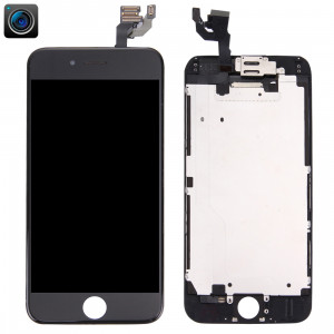 iPartsBuy 4 en 1 pour iPhone 6 (caméra frontale + LCD + cadre + pavé tactile) Assembleur de numériseur (noir) SI003B14-20