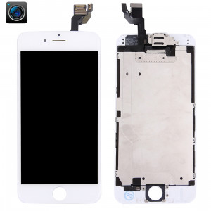 iPartsBuy 4 en 1 pour iPhone 6 (caméra frontale + LCD + cadre + pavé tactile) Assembleur de numériseur (blanc) SI003W1451-20