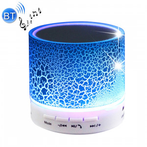 A9 Mini haut-parleur stéréo portable Bluetooth, avec micro et LED intégrés, prise en charge des appels mains libres et carte TF & AUX IN, Bluetooth Distance: 10 m (bleu) SH351L1646-20