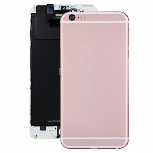 iPartsBuy pour iPhone 6 Plus couvercle arrière complet du boîtier avec bouton d'alimentation et bouton de volume Câble Flex (or rose) SI60RG1752-20