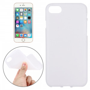 Pour étui de protection arrière en TPU couleur unie pour iPhone 8 et 7 (blanc) SP056W1860-20