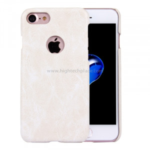 MOFI pour iPhone 8 et 7 Crazy Horse Surface en cuir de cuir de protection de la couverture arrière du boîtier (blanc) SM070W1487-20