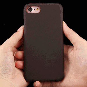 Pour 4.7 Pouces iPhone 8 & 7 Housse de Protection Sensible à la Chaleur Silicone Housse de Protection Arrière (Orange) SP373E1214-20
