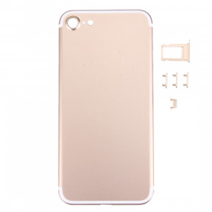 iPartsBuy 5 en 1 pour iPhone 7 (couverture arrière + plateau de carte + touche de contrôle du volume + bouton d'alimentation + touche de vibreur interrupteur muet) SI471J192-20