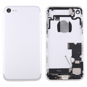 iPartsAcheter pour iPhone 7 couvercle de la batterie arrière avec le bac à cartes (argent) SI41SL1995-20