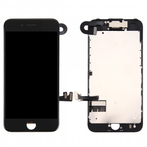 iPartsBuy 4 en 1 pour iPhone 7 (caméra frontale + LCD + cadre + pavé tactile) Assembleur de numériseur (noir) SI781B755-20