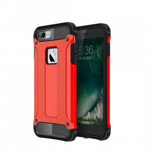 Pour iPhone 8 Plus et 7 Plus Tough Armour TPU + PC combinaison (rouge) SH032R1939-20