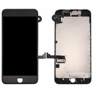 iPartsBuy 4 en 1 pour iPhone 7 Plus (caméra frontale + LCD (AUO) + cadre + pavé tactile) Assemblée numériseur (noir) SI104B190-20