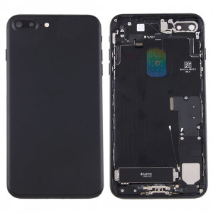 iPartsAcheter pour iPhone 7 Plus Batterie couvercle arrière avec bac à cartes (Noir) SI42BL1257-20