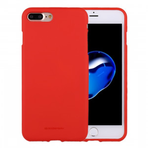 MERCURY GOOSPERY SOFT FEELING pour iPhone 8 Plus et 7 Plus Liquid State TPU étui de protection souple (rouge) SG888R1908-20