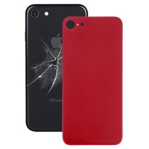 Remplacement facile du gros couvercle de la batterie en verre avec trou de caméra et adhésif pour iPhone 8 (rouge) SH50RL1858-20