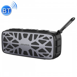 Haut-parleur portable Bluetooth awei Y330, prise en charge des cartes AUX / FM / TF / U, pour iPhone, Galaxy, Xiaomi, Huawei, HTC, Sony et autres smartphones (gris) SA561H1293-20