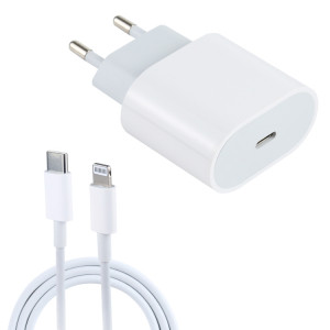 L-012 2 en 1 20W PD USB-C / Type-C Interface chargeur de voyage + USB-C / Type-C à 8 broches câble de données, SH07931942-20