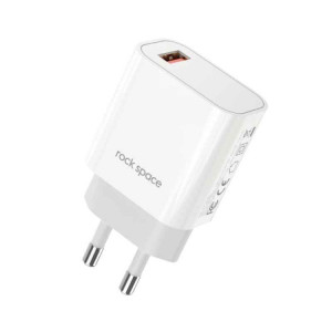 Rock Space T48 QC3.0 Chargeur de voyage à port unique USB, SR61EU1663-20