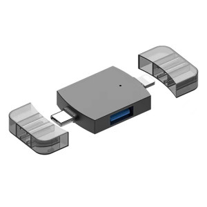 2 en 1 USB 2.0 + USB 3.0 Femme à 8 broches + Adaptateur OTG Homme USB-C / Type-C SH12431852-20