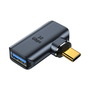 Adaptateur de charge magnétique latéral USB femelle 10 Gbit/s vers USB-C/Type-C mâle (gris) SH480H671-20