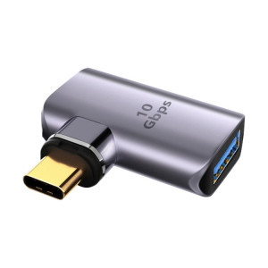 Adaptateur de charge magnétique 10 Gbit/s USB femelle vers USB-C/Type-C mâle (argent) SH480S1031-20