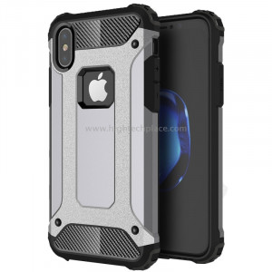 Pour iPhone X Magic Armour TPU + combiné PC (Gris) SP440H6-20